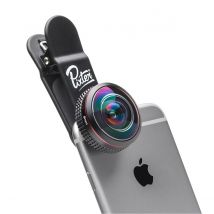 Pixter Objectif Pour Smartphone Fisheye Pro 238° Grand Angle Noir