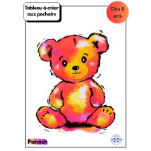 Peinture Aux Pochoirs Panash Débutant Enfants Et Adultes - Ourson En 4 Pochoirs - Cadeau Naissance - Panash Art