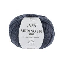 Pelote De Laine À Tricoter Pour Layette Merino 200 Bebe - Lang Yarns 434 Bleu - LangYarns