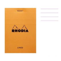 Bloc Notes - A7 - 7,4x10,5 Cm - Lignes - 80 Feuilles - Rhodia