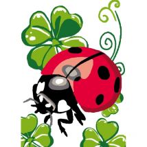 Kit Canevas Enfant 25x30 Coccinelle - LUC