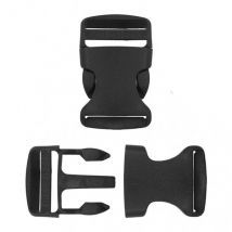 Boucle Anti-glisse Plastique À L'Unité Noir 60mm X 38mm - My mercerie