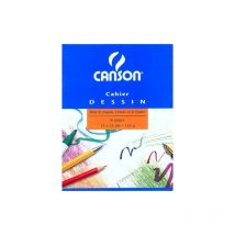 Canson Cahier À Dessin, Uni, 125 G/m2, 170 X 220 Mm ,16 Pages - Canson