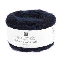 Fil Exceptionnel À Tricoter Essentials Baby Alpaca Loves Silk - 25gr - Rico Design 012 Bleu Marine