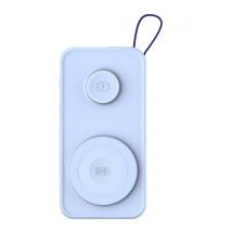 3mk Powerbank Pastelup Sans Fil Qi Magsafe 10 000mah 22.5w Usb A / C Bleu