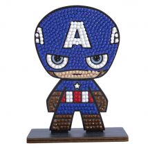 Crystal Art Kit Figurine À Diamanter Captain America - Crystal Art