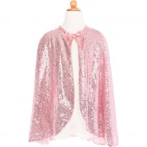 Cape À Sequins Rose Taille 5-6 Ans - Great Pretenders
