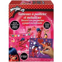 Tableau A Pailleter Et Metalliser Miraculous Ladybug - Educa Borras - Minecraft - Rose