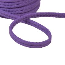 Double Cordon Chevrons 10mm Violet Prune Au Mètre - My mercerie