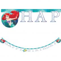 Guirlande Lettres Happy Birthday Ariel La Petite Sirène - Annikids