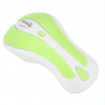 Souris Sans Fil Ultra-minces 1600 Dpi 7 Boutons Ergonomique Gaming Blanc Rouge Yonis - Yonis