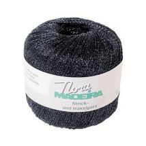 Fil À Crocheter Et À Tricoter Métallisé Nora Madeira - 25gr 380 Noir