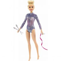 Barbie Gymnastique En Justaucorps Et Accessoires - Mattel