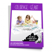 Coloriage Géant Pour Enfants Les Explorateurs 80 X 120 Cm - La Maison Du Calendrier
