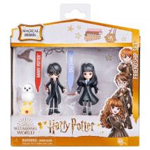 Pack Amitié Figurines Magical Minis Harry Potter : Harry Potter, Cho Chang, Hedwig - Wizarding World - Spin Master - 20133240 - Harry Potter