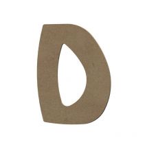 Lettre Majuscule D En Bois Mdf À Décorer - 15 Cm - Gomille