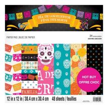 Bloc De 48 Feuilles Day Of The Dead Craft Smith - Craft smith