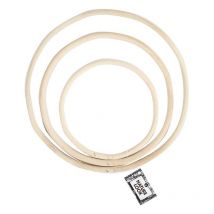 Set 3 Anneaux En Bambou - 15,3/ 20,3/ 25,5 Cm - Creotime