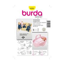 Patron Burda Creative 8591 Habits De Poupée Taille N°poupee