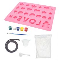 Kit Créatif Enfant Mon Atelier Magnet Plâtre - Megacrea DIY