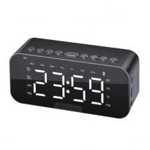Avizar Réveil Intelligent Led Avec Bluetooth Et Horloge Intégrée 2200 mah Noir