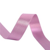 Bobine 25m Ruban Satin Double Face Mauve Fabriqué En France - MyMercerie
