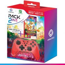 Oniverse Pack 2 En 1 Manette Switch Sans Fil Astralite Rouge + Jeu Marsupilami (code Téléchargement)