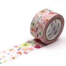 Masking Tape - Bluebellgray - Fleurs D'Été Aquarelle - 7 M X 24mm - MT Masking Tape