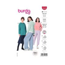 Patron Burda 5979 - Sweat-shirt À Capuche Décontractés Et Confortables Proposés En Trois Longueurs Du 36 Au 50 (fr) Taille N°fr 36-50