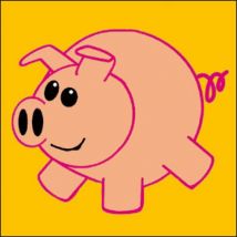 Kit Canevas Soudan Cochon 25x25cm - LUC