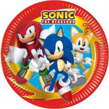 8 Assiettes Sonic - Annikids