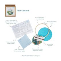 Kit De Broderie coast Avec Cercle En Bois De 15 Cm - Trimits 63 Coast