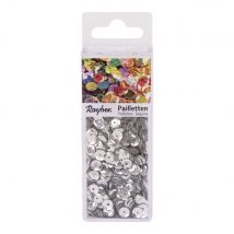Paillettes Bombées, 6mm Boîte 4000pces, Argent - Rayher