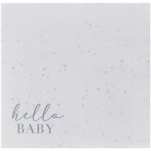 16 Serviettes Hello Baby - Ginger Ray
