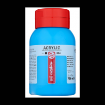 Peinture Acrylique - Bleu Brillant - 564 - Pot De 750 Ml - Talens Art Creation