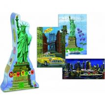 3 Puzzles Enfant New-york 40 - 60 - Pièces - Collection Nathalie Lete - Vilac - 8640 - Vilac