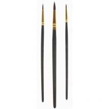 Lot De 3 Pinceaux Ronds N°2/6/12 - Surdiscount
