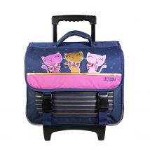 Cartable À Roulettes 38 Cm Lili Lou Bleu Bagtrotter