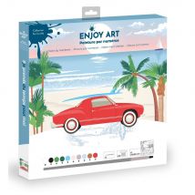 Enjoy Art - Peinture Par Numéros 30x30cm Bord De Mer - Enjoy Art