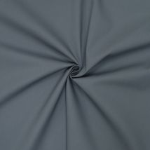 Tissu Popeline De Coton Gris Anthracite - Designers-factory (1m X 1m46) - Designers-factory