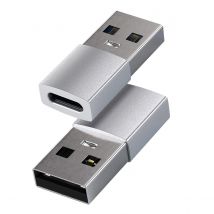 Satechi Adaptateur Usb-a Vers Usb-c Argent
