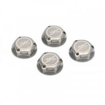 4 Écrous De Roues Borgnes En Aluminium 17mm Gris - Jk661701ha - Kyosho