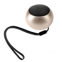 Moxie Mini Enceinte Sans-fil Bluetooth Autonomie 3h Design Ultra-compact Dorée
