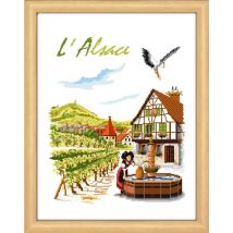 Kit À Broder Point De Croix L'Alsace - LUC