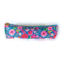 Trousse À Crayons En Coton - Floral Folk - Hirondelles & Cie