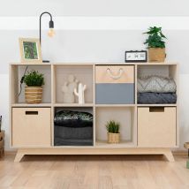 Meuble De Rangement Nabosky Verni 2x4 - Benlemi