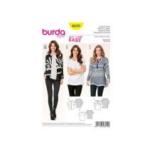 Patron Burda 6610 Veste Et Tee-shirt Du 36 Au 50 Taille N°fr 36-50