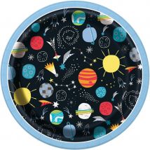 8 Petites Assiettes Cosmos Party - Annikids