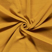 Tissu Polaire Uni Moutarde - Au Mètre - Craftine