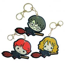 Crystal Art Kit Porte Clés X3 Harry Potter - Crystal Art